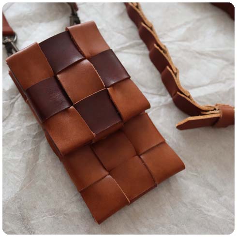 編むスマホポシェット３