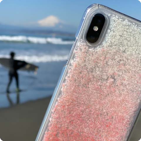 さくら貝グラデーションスマホカース